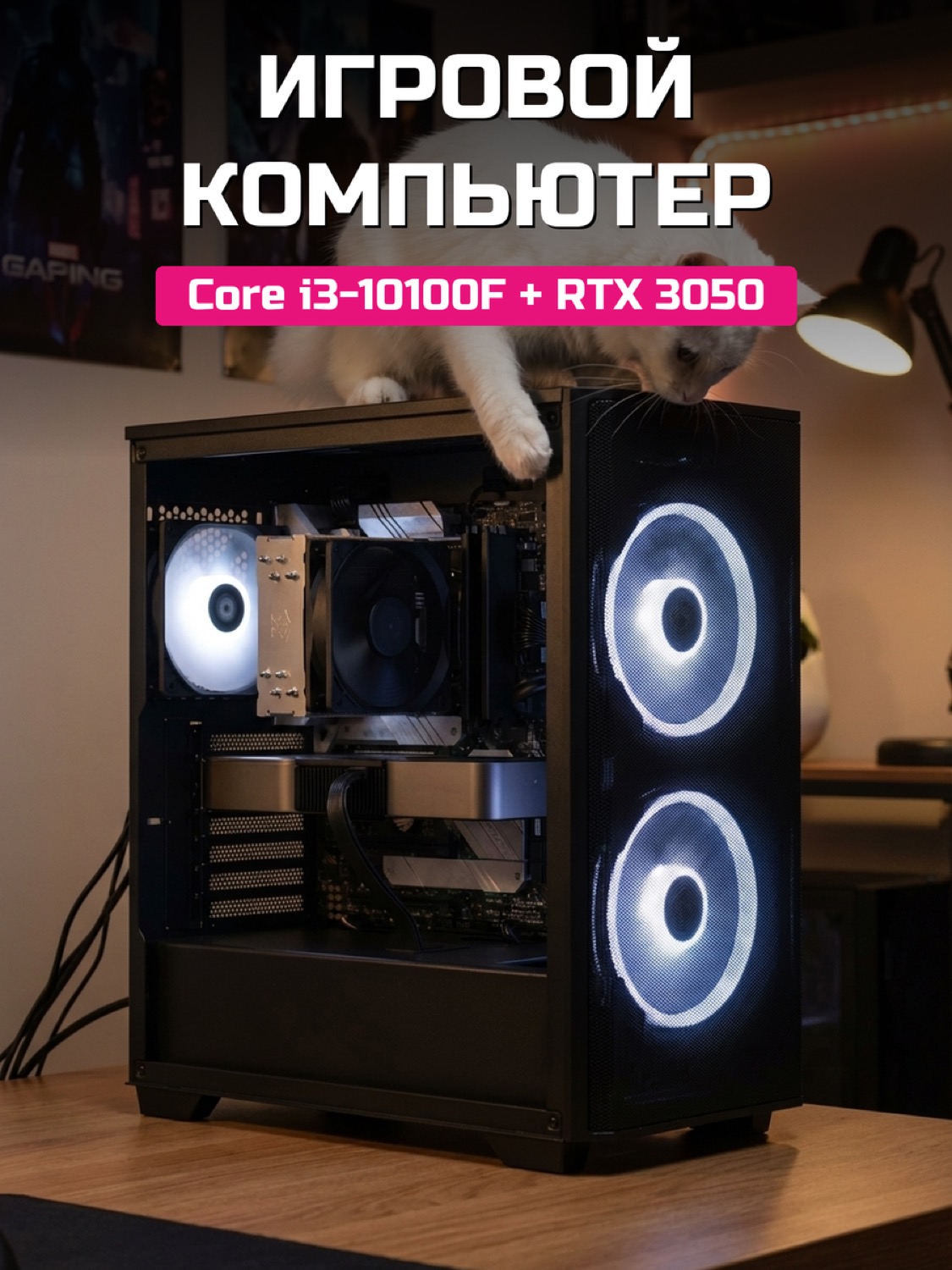 Core i3-10100F RTX 3050 8 GB