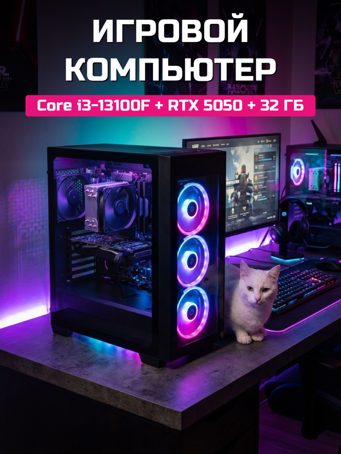 Core i3-13100F RTX 5050 8 GB